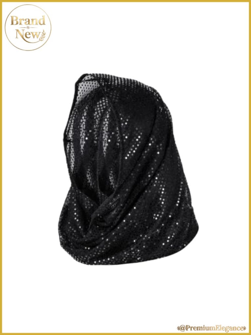 Sequin Head Scarf Rhinestone Rave Headband